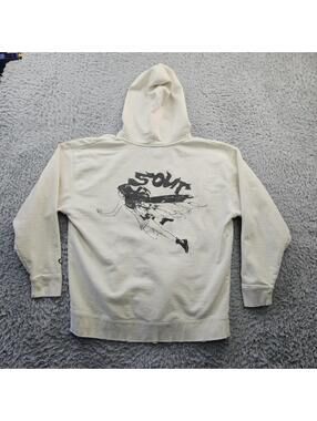 Olivia Rodrigo Sour Hoodie Sweatshirt Men XL Distressed Ivory Pullover Cotton